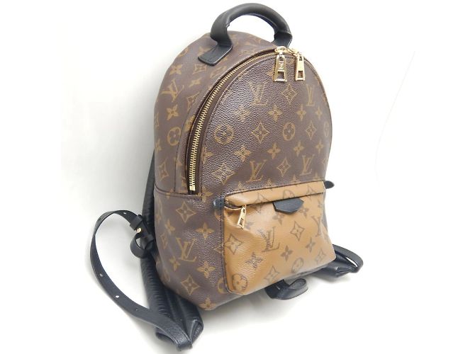 Zaino Palm Springs PM Monogram Reverse Louis Vuitton Marrone - vista 2