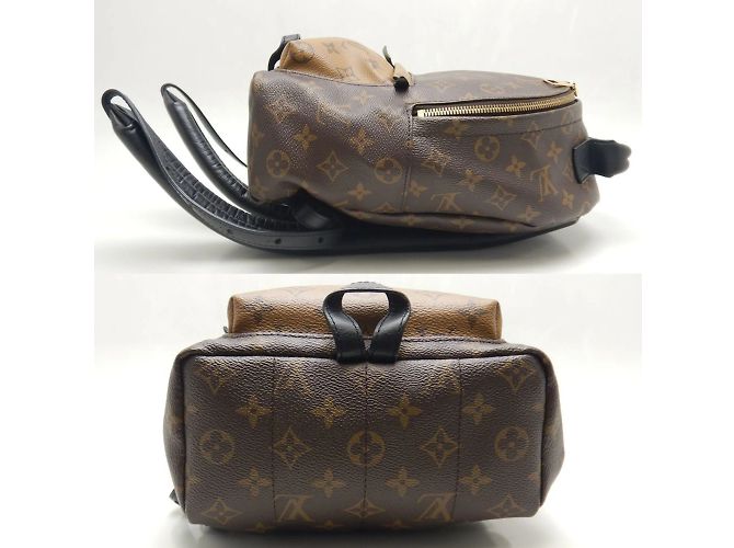 Zaino Palm Springs PM Monogram Reverse Louis Vuitton Marrone - vista 4