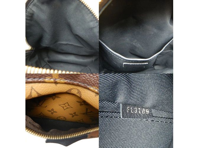 Zaino Palm Springs PM Monogram Reverse Louis Vuitton Marrone - vista 9