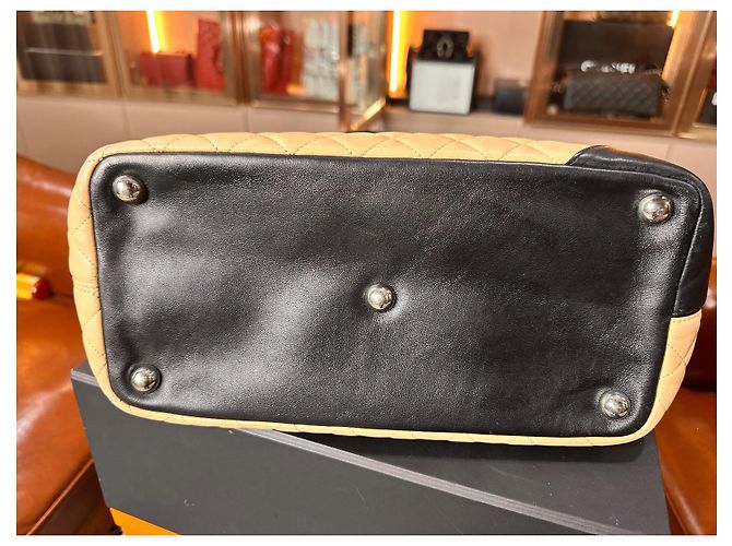 Borsa Tote Chanel Cambon Ligne Marrone Pelle - vista 10