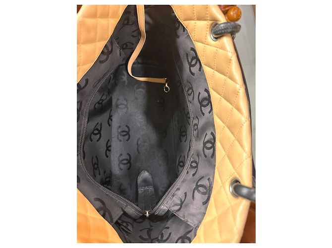 Borsa Tote Chanel Cambon Ligne Marrone Pelle - vista 11