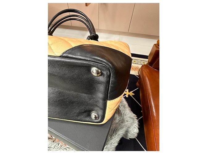Borsa Tote Chanel Cambon Ligne Marrone Pelle - vista 12