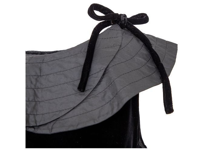 Autre Marque Collection Privée Samt-Top Schwarz - Ansicht 3