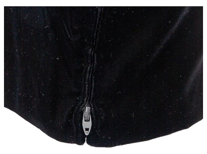 Autre Marque Collection Privée Samt-Top Schwarz - Ansicht 9