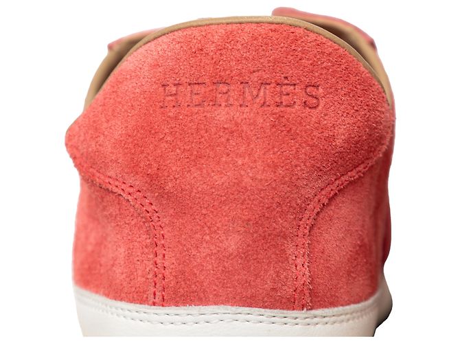 Sneakers basse con logo H di Hermès Rosa - vista 10