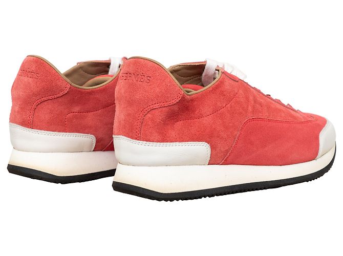 Sneakers basse con logo H di Hermès Rosa - vista 2