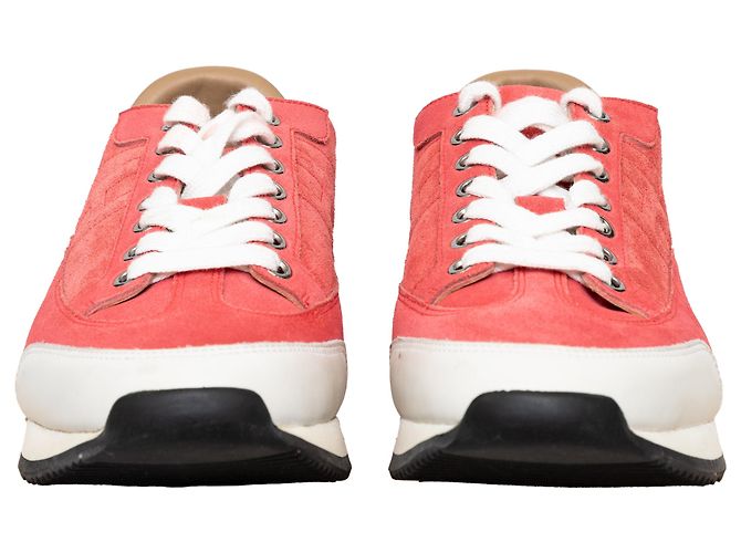 Sneakers basse con logo H di Hermès Rosa - vista 3