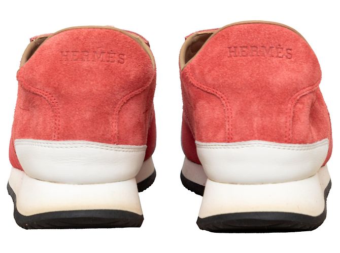 Sneakers basse con logo H di Hermès Rosa - vista 5