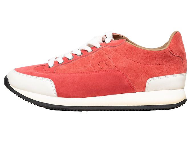 Sneakers basse con logo H di Hermès Rosa - vista 6