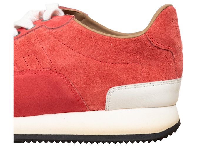 Sneakers basse con logo H di Hermès Rosa - vista 9