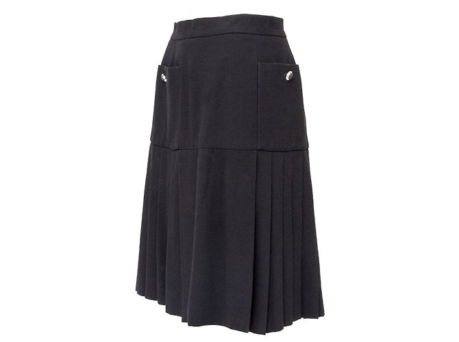Timeless Falda plisada de Chanel Boutique Negro - vista 2
