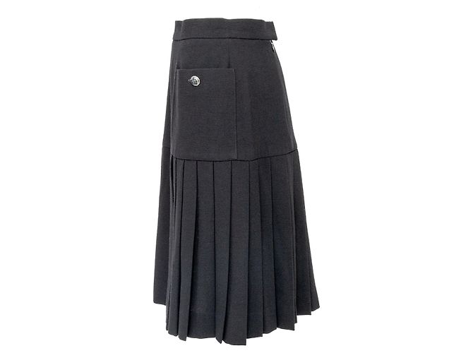 Timeless Falda plisada de Chanel Boutique Negro - vista 3