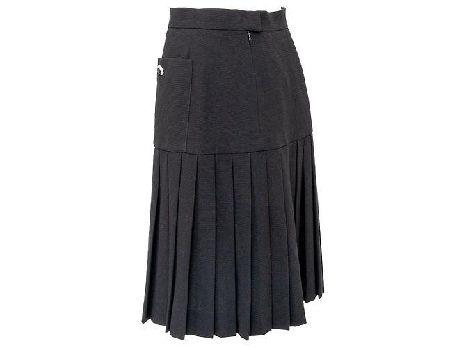 Timeless Falda plisada de Chanel Boutique Negro - vista 4