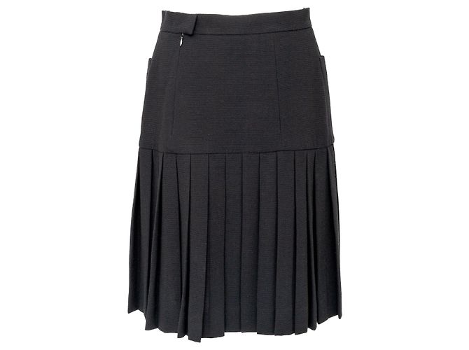 Timeless Falda plisada de Chanel Boutique Negro - vista 5