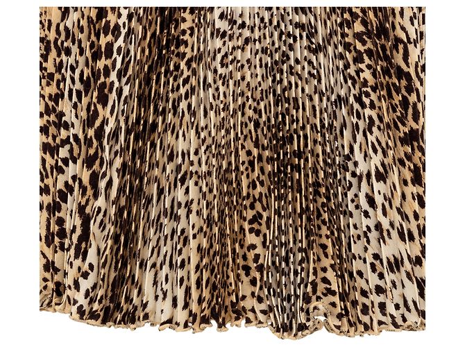 Falda plisada con estampado de leopardo Valentino Miss V Multicolor - vista 5
