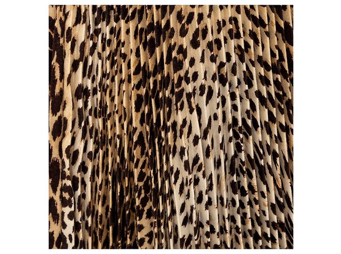 Falda plisada con estampado de leopardo Valentino Miss V Multicolor - vista 6