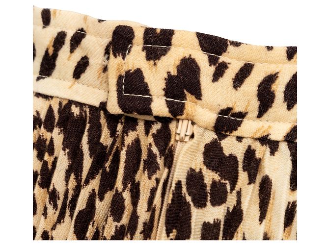 Falda plisada con estampado de leopardo Valentino Miss V Multicolor - vista 7