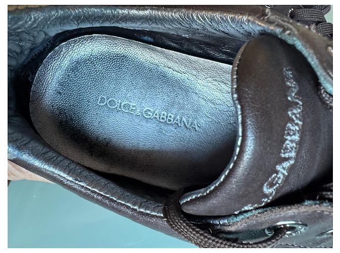 Dolce & Gabbana Chiusura DG marrone argentata Marrone scuro - vista 5