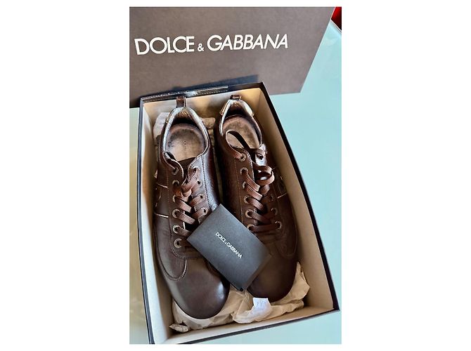 Dolce & Gabbana Chiusura DG marrone argentata Marrone scuro - vista 8