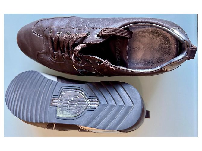 Dolce & Gabbana Chiusura DG marrone argentata Marrone scuro - vista 9