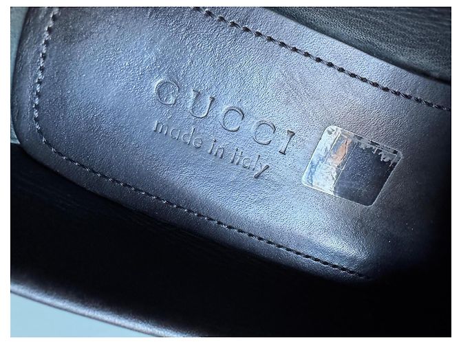 Mocassini Gucci Marmont in pelle nera Nero - vista 3