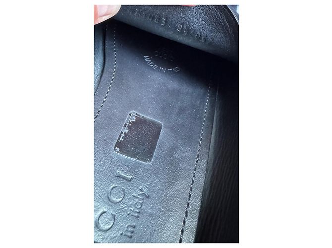 Mocassini Gucci Marmont in pelle nera Nero - vista 6