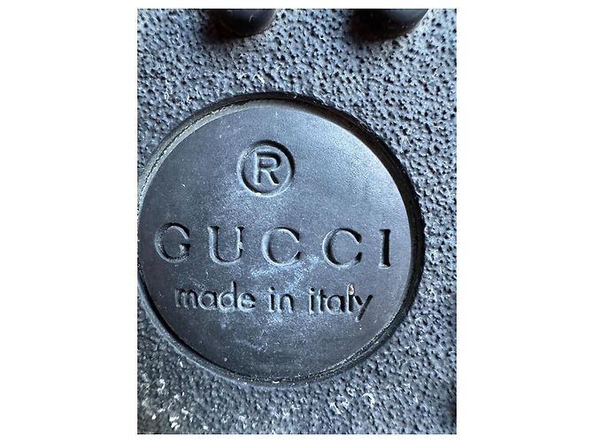 Mocassini Gucci Marmont in pelle nera Nero - vista 8