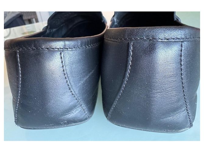Mocassini Gucci Marmont in pelle nera Nero - vista 9