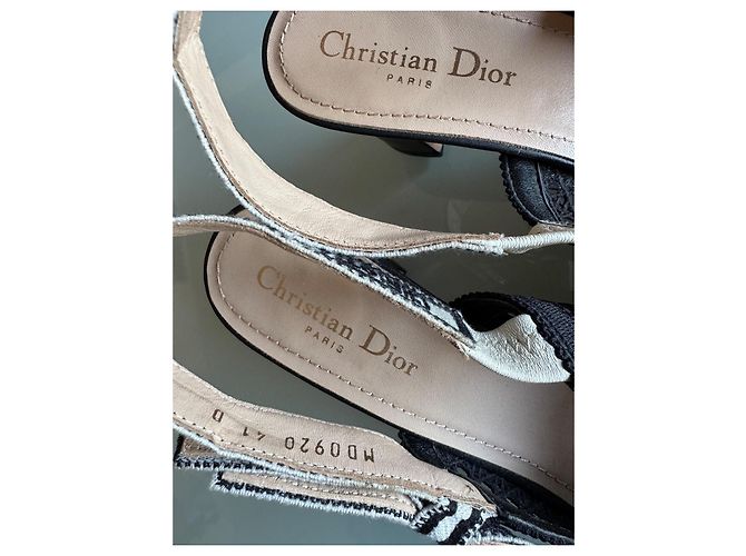 Sandali con tacco e fiocco Christian Dior - vista 2