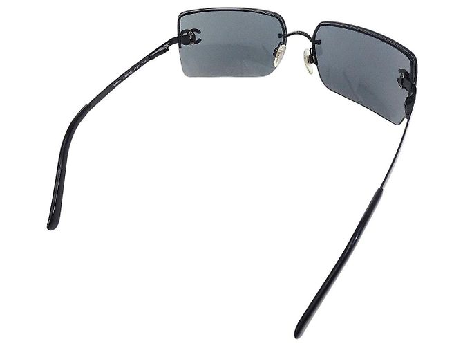 Gafas de sol Chanel CC Logo negras con tinte de strass 4104-B Negro - vista 2