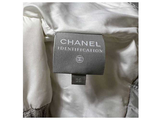 Chaqueta Chanel Sport de algodón gris 36 - vista 8