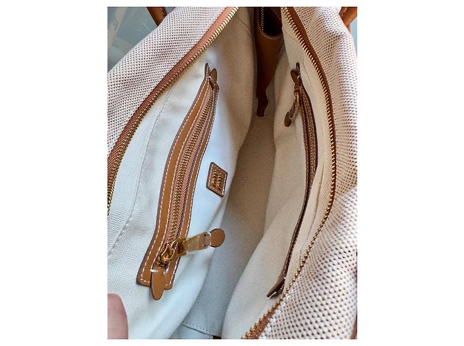 Borsa a mano Miu Miu Brandy Beige e Marrone Scuro Pelle - vista 5