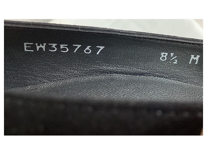 Escarpins à plateforme Stuart Weitzman en daim noir - vue 14