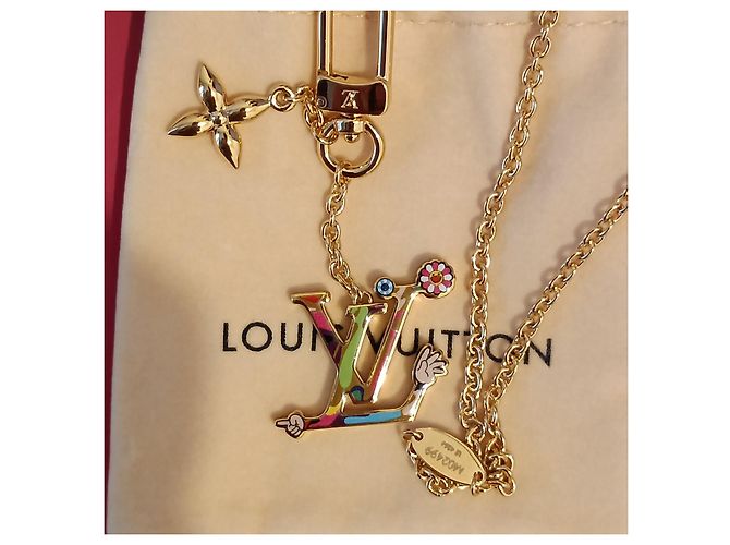 collana Louis Vuitton x Takashi Murakami 'Superflat LV' Multicolore - vista 2