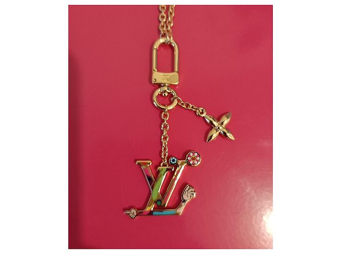 collana Louis Vuitton x Takashi Murakami 'Superflat LV' Multicolore - vista 4