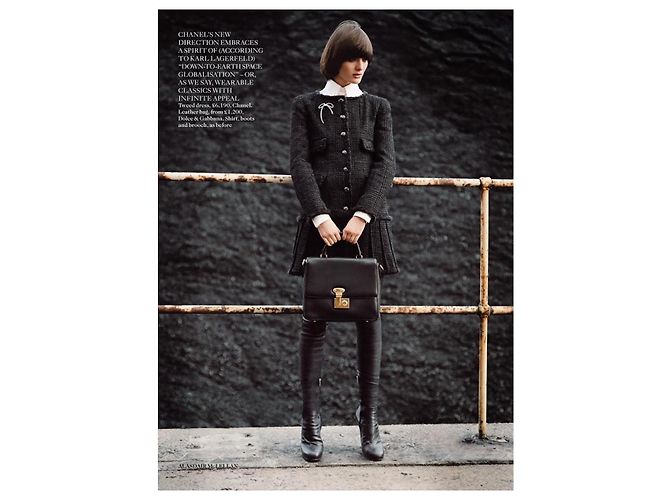 Chanel Ikonische schwarze Tweedjacke von Keira Knightley - Ansicht 5