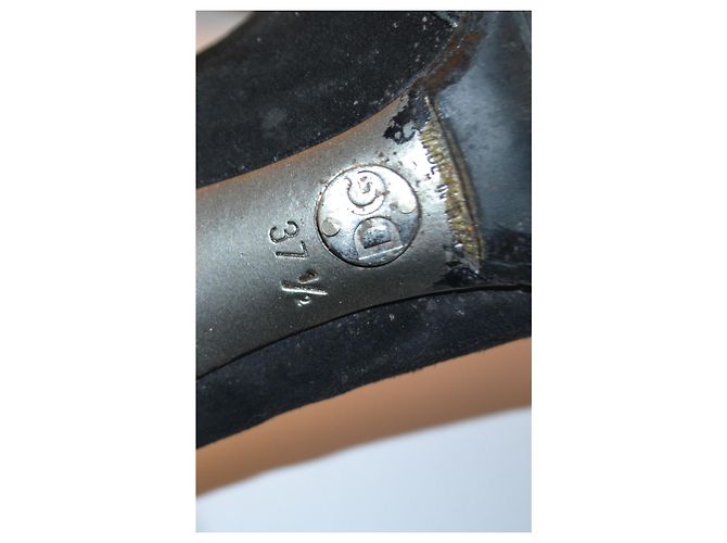 Décolleté Dolce & Gabbana in pelle nera e scamosciato taglia 37.5 Nero - vista 8