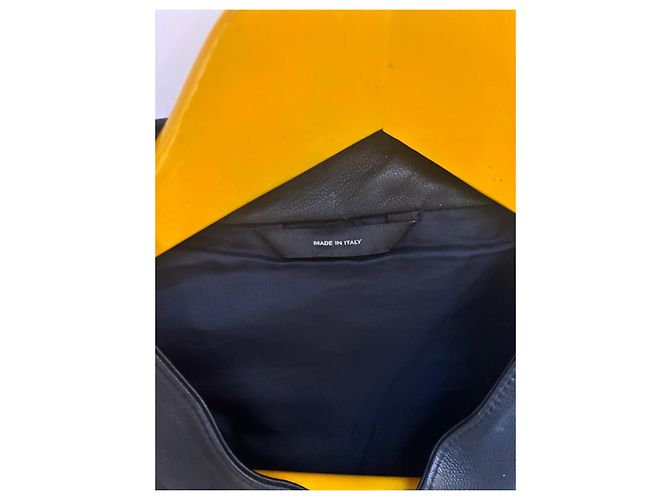Fendi Karl Lagerfeld Lederjacke mit Nieten Schwarz - Ansicht 6