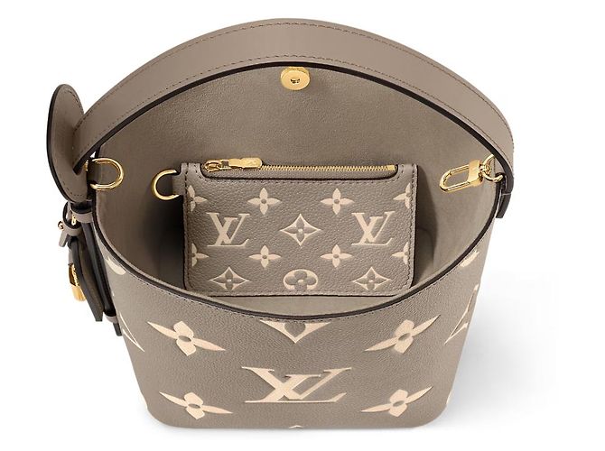 Louis Vuitton Borsa in pelle BB All In LV Grigio - vista 3