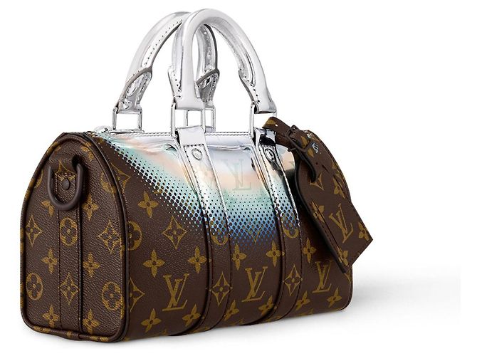 Abbesses Louis Vuitton LV Keepall Bandoulière 25 Tasche Silber - Ansicht 2