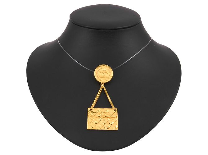 Spilla Chanel Coco Mark Matelassé Cambon D'oro - vista 5