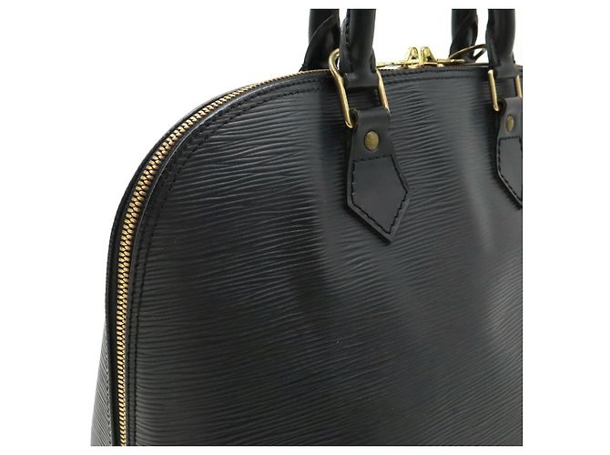 Sac à main en cuir Epi Alma M52142 de Louis Vuitton Noir - vue 8