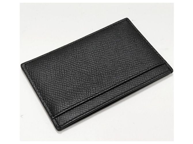 Céline Tarjetero de piel de ternera granulada negra Celine Negro - vista 2