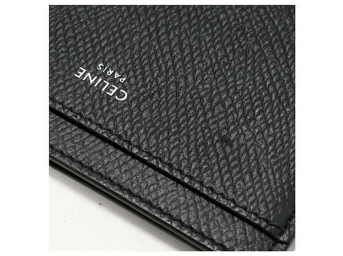 Céline Tarjetero de piel de ternera granulada negra Celine Negro - vista 4