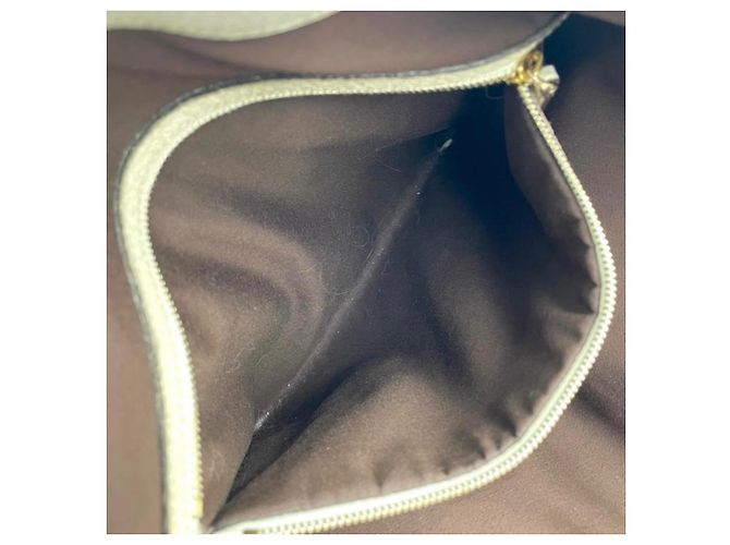 Borsa Gucci Modello GG Canvas Bamboo Marrone Bianco Beige Crema Bianco sporco - vista 13