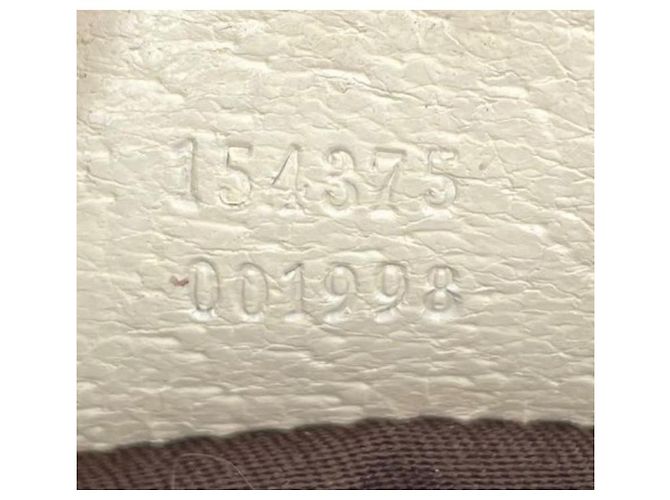 Borsa Gucci Modello GG Canvas Bamboo Marrone Bianco Beige Crema Bianco sporco - vista 15