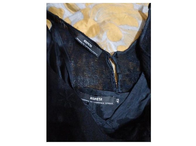Exclusive elegant dress Aspesi by Lawrence Steele in wool size 42 it Black - view 2