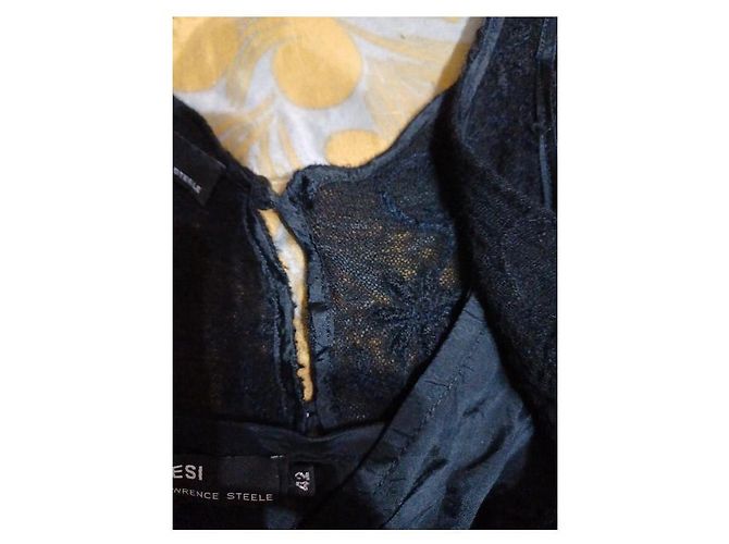Exclusive elegant dress Aspesi by Lawrence Steele in wool size 42 it Black - view 7