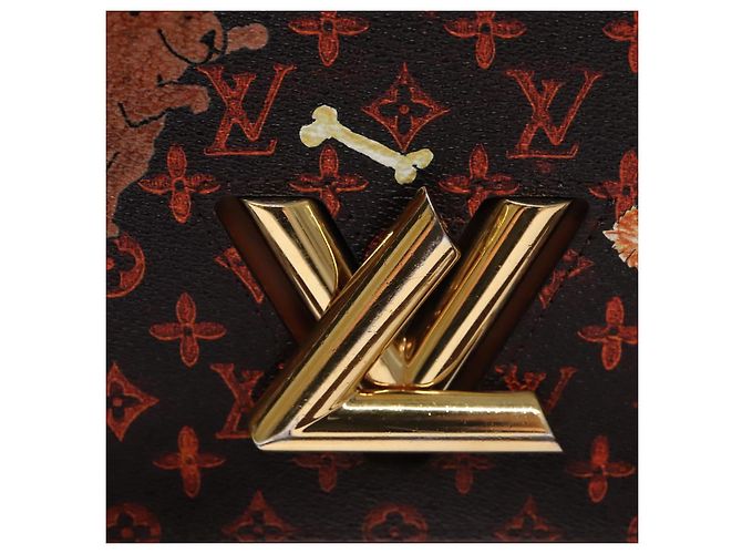 LOUIS VUITTON Catgram Sack Twist MM Borsa a spalla Marrone M44408 LV Auth 104424SA - vista 17