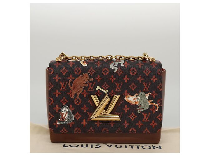 LOUIS VUITTON Catgram Sack Twist MM Borsa a spalla Marrone M44408 LV Auth 104424SA - vista 28